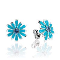 Orecchini Artlinea Donna margherite in Argento ZOR1204/AZ-MB - ZOR1204/AZ-MB
